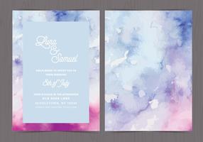 Floral wedding invitation vector free download